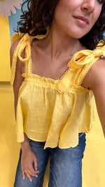 Yellow Tie Tank Top