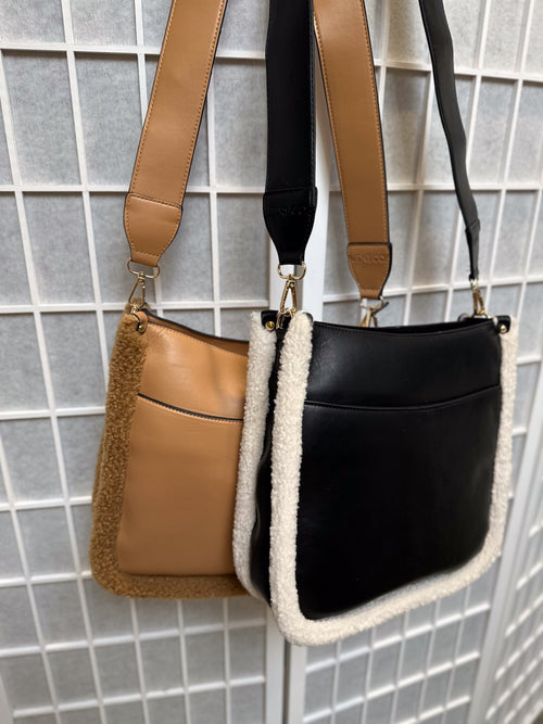 Chloe Teddy Black Contrast Crossbody