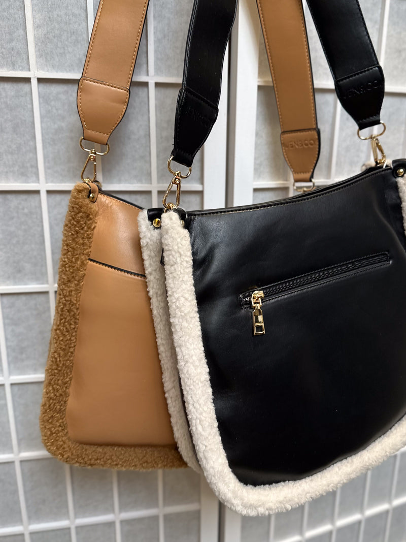 Chloe Teddy Black Contrast Crossbody