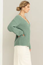 Sage Green Chunky Sweater