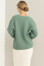 Sage Green Chunky Sweater