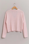 Leah Pale Pink V-Neck Sweater