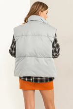 Leslie Grey Puffer Vest