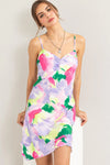 Tie Dye Asymmetrical Midi Dress