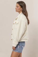 Cream Sherpa Jacket