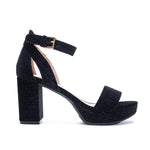 Kaylee Black Platform Sandal