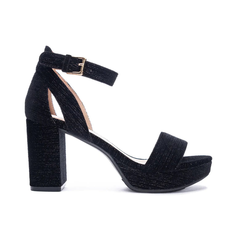 Kaylee Black Platform Sandal