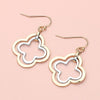 Open Quatrefoil Dangle Earrings | Multiple Colors