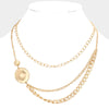 Debbie Gold Triple Layered Necklace