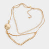 Debbie Gold Triple Layered Necklace