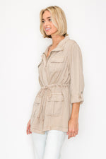 Taupe Cargo Jacket