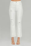 Olivia White Distressed Jeans