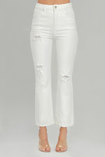 Olivia White Distressed Jeans