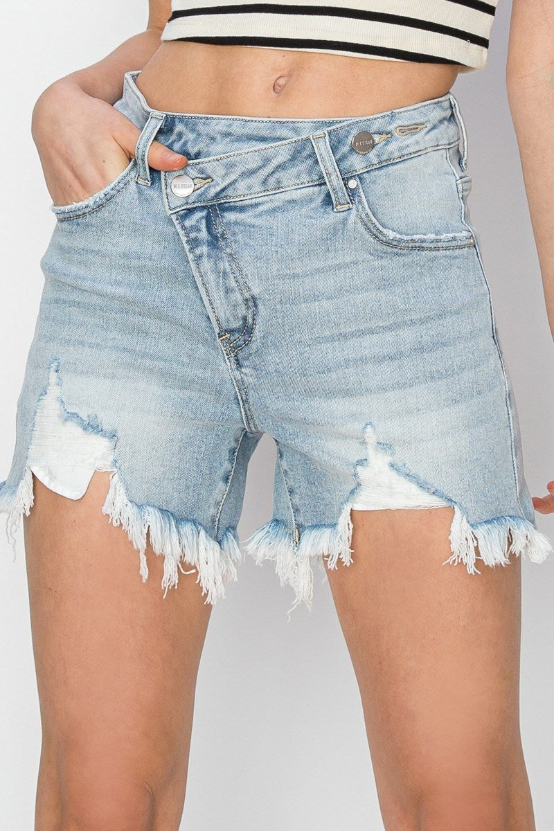 High Rise Crossover Shorts