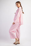 Checkered Pink PJ Set