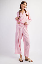 Checkered Pink PJ Set