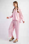 Checkered Pink PJ Set