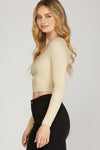 Sweetheart Cropped Sweater