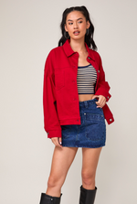 Red Boxy Jacket