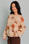 Fall Bows & Leaves Sweater