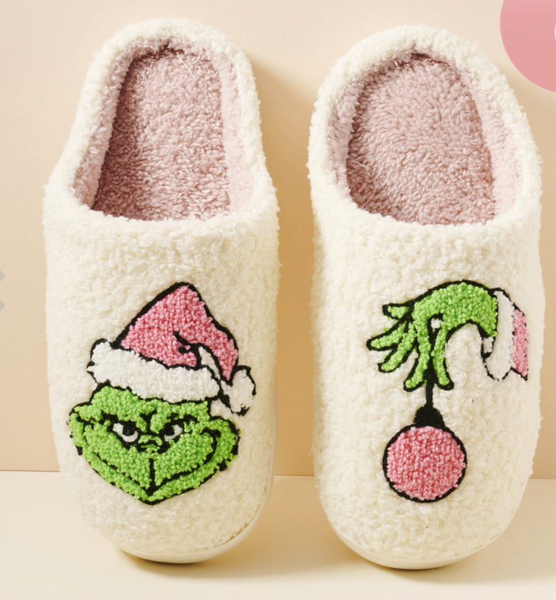 Christmas Grinch Slippers