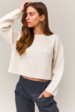 Boat Neck Boxy Sweater