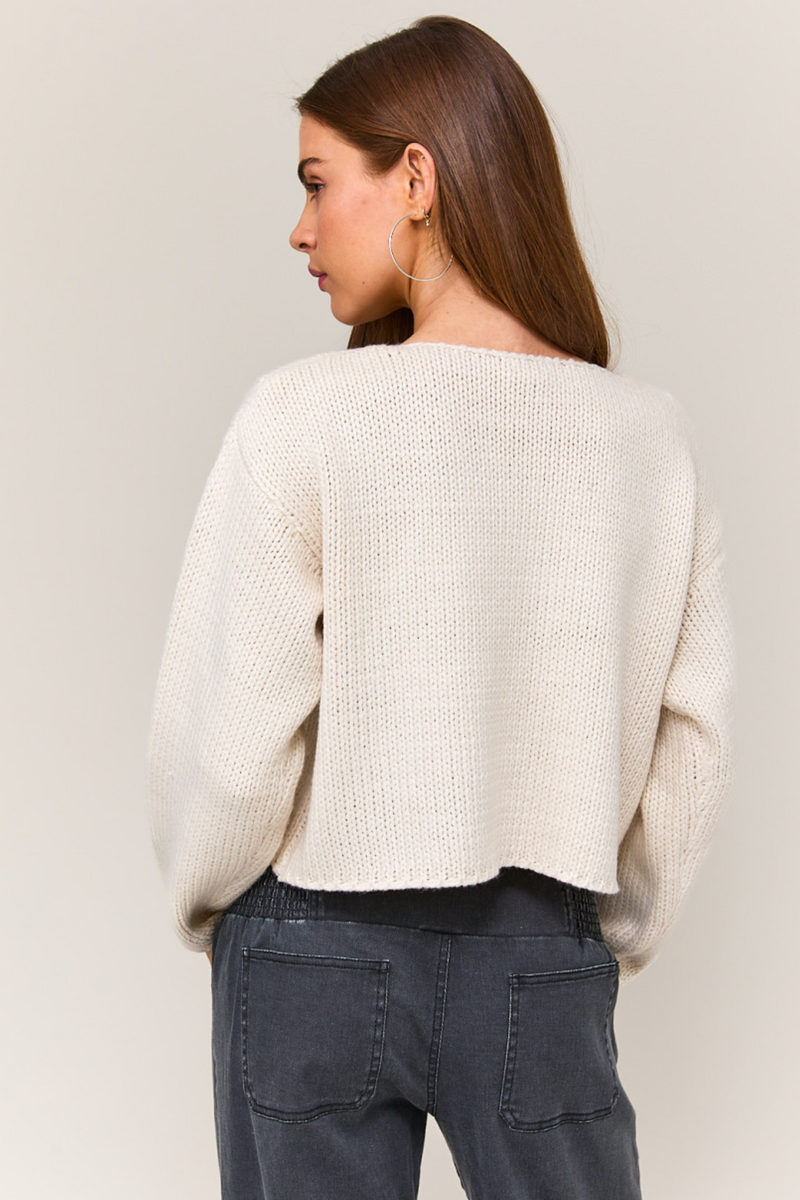 Boat Neck Boxy Sweater