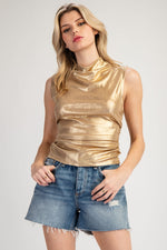 Gold Metallic Top