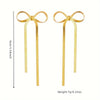 Long Bow Earrings | Gold or Silver