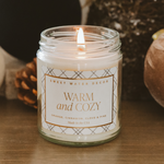 Warm and Cozy 9 oz Soy Candle