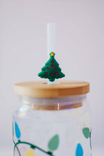 Color Changing Christmas Lights Cup w/ Lid and Straw