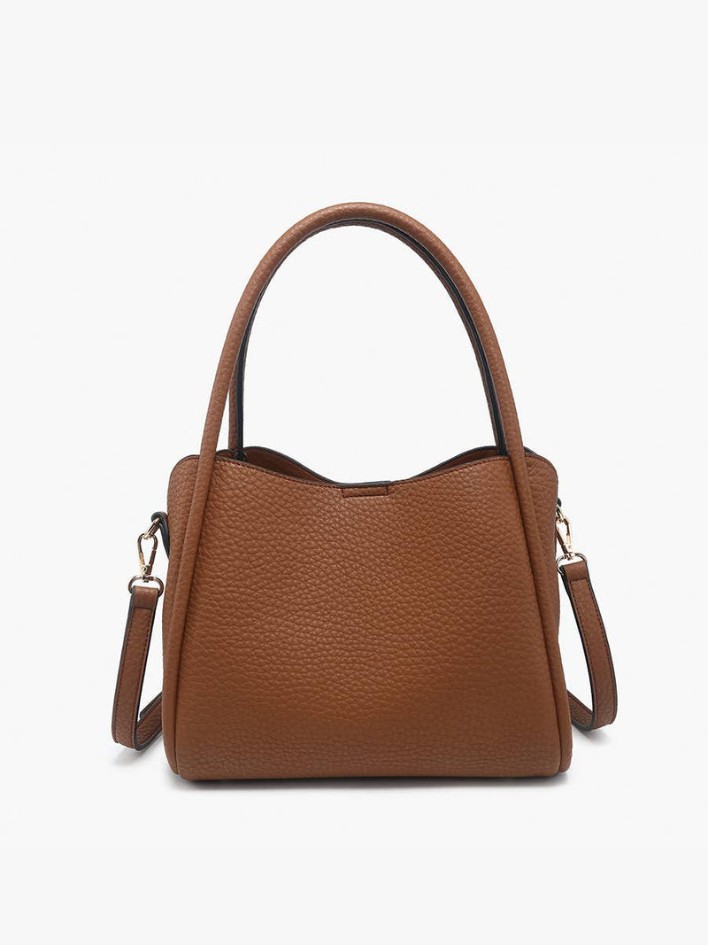 Brown Sasha Satchel Bag (3 compartments)