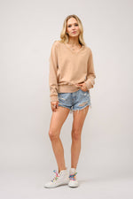 V Neck Studded Pullover