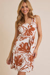 Terracotta Floral Dress