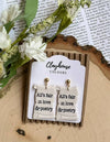 Swiftie Earrings : All's fair in love & poetry