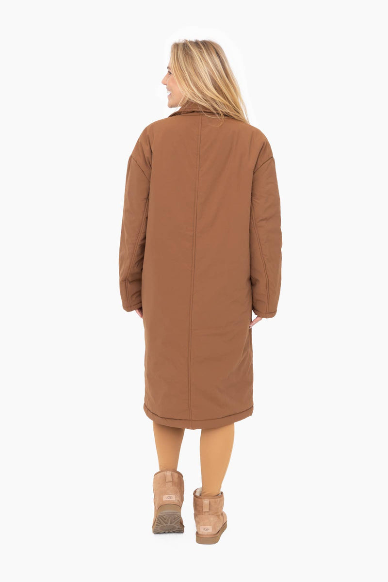 Longline Insulated Cocoa Coat