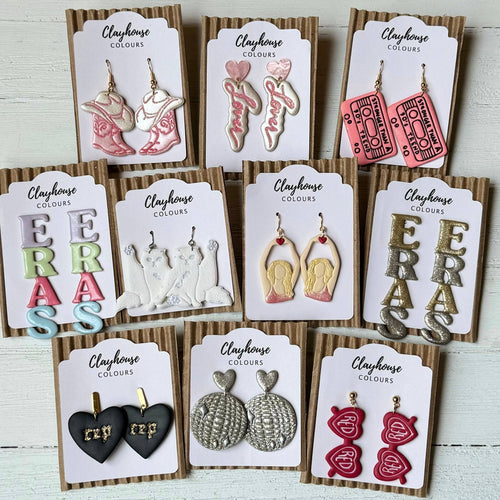 Swiftie Earrings - REP Hearts