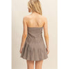 Cecilia Cream/Grey Mini Dress