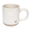 Heart Stoneware Coffee Mug