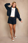 Polka Dot Denim Jacket