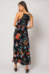 Black Coral Floral Maxi Dress (S-3XL)