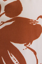 Terracotta Floral Dress