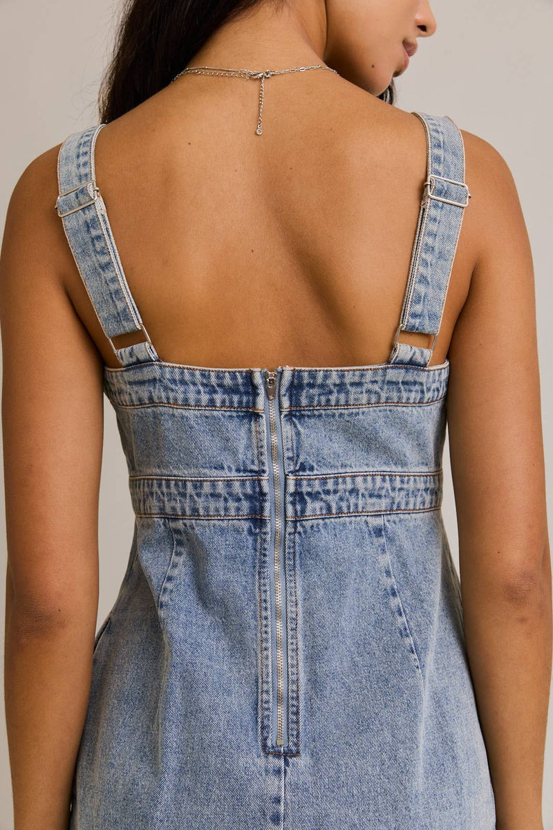 Empire Waist Denim Dress