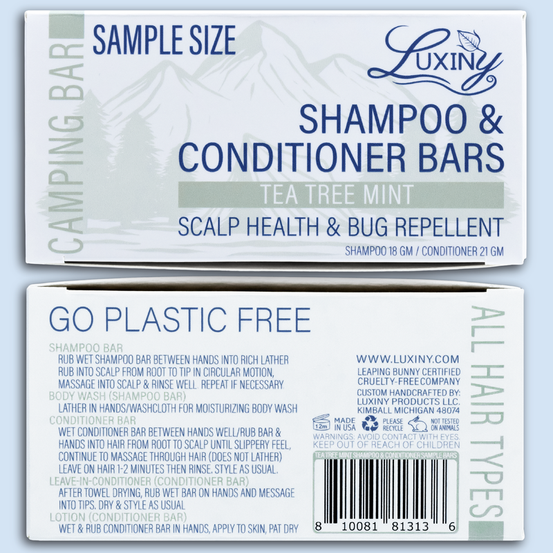 Tea Tree Mint - Shampoo & Conditioner Bar Set