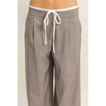 Tailored Trousers With Contrast Waistband