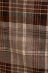 Oversized Taupe-Brown Plaid Jacket