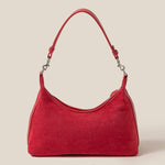 Taupe Classic Faux Suede Hand Bag
