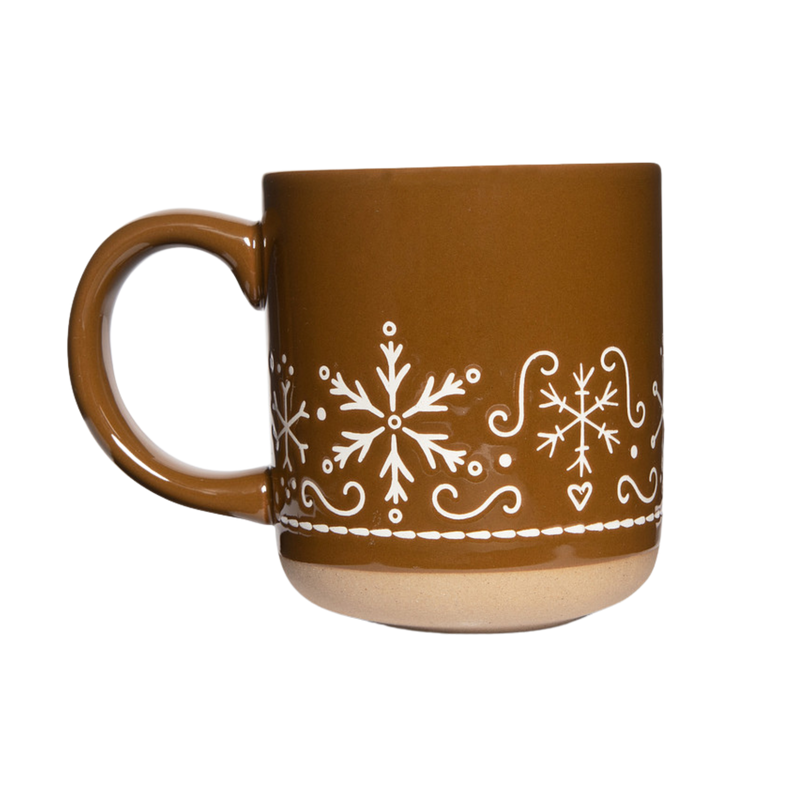 Gingerbread Stoneware Coffee Mug