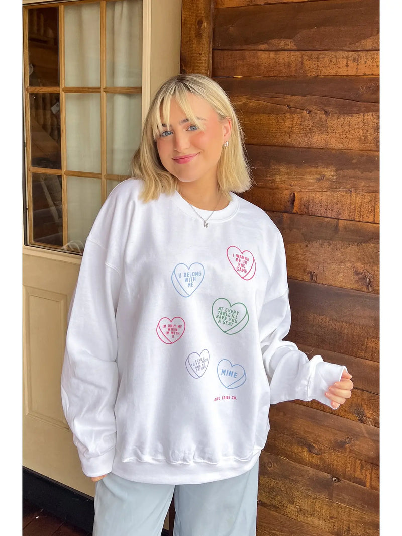 Conversation Heart Sweatshirt