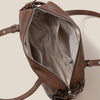 Greige Belt Strap Rectangular Hand Bag